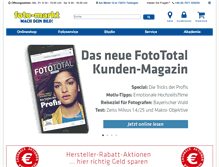 Tablet Screenshot of fotomarkt-tuebingen.de